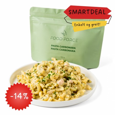 Beredskapspakke med mat og vann